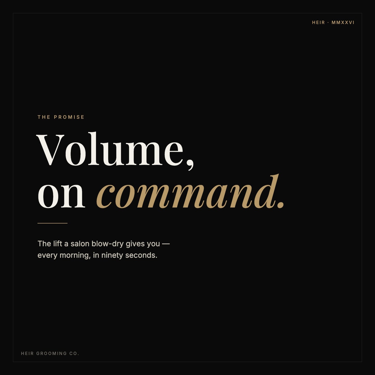 The HEIR Volume Comb