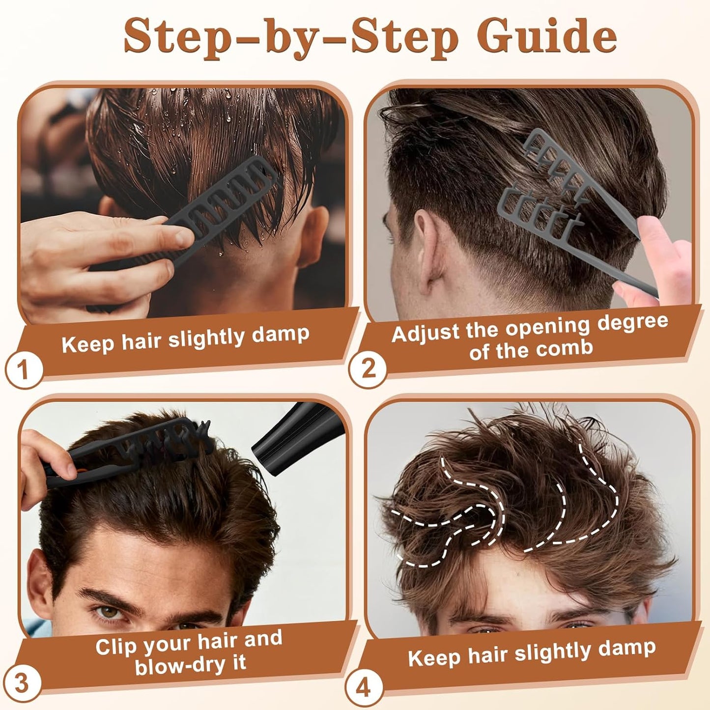 HEIR Volume Comb — Black and Gray finishes side-by-side