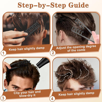 HEIR Volume Comb — Black and Gray finishes side-by-side